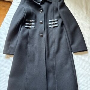Kenneth Cole 100% black Wool coat